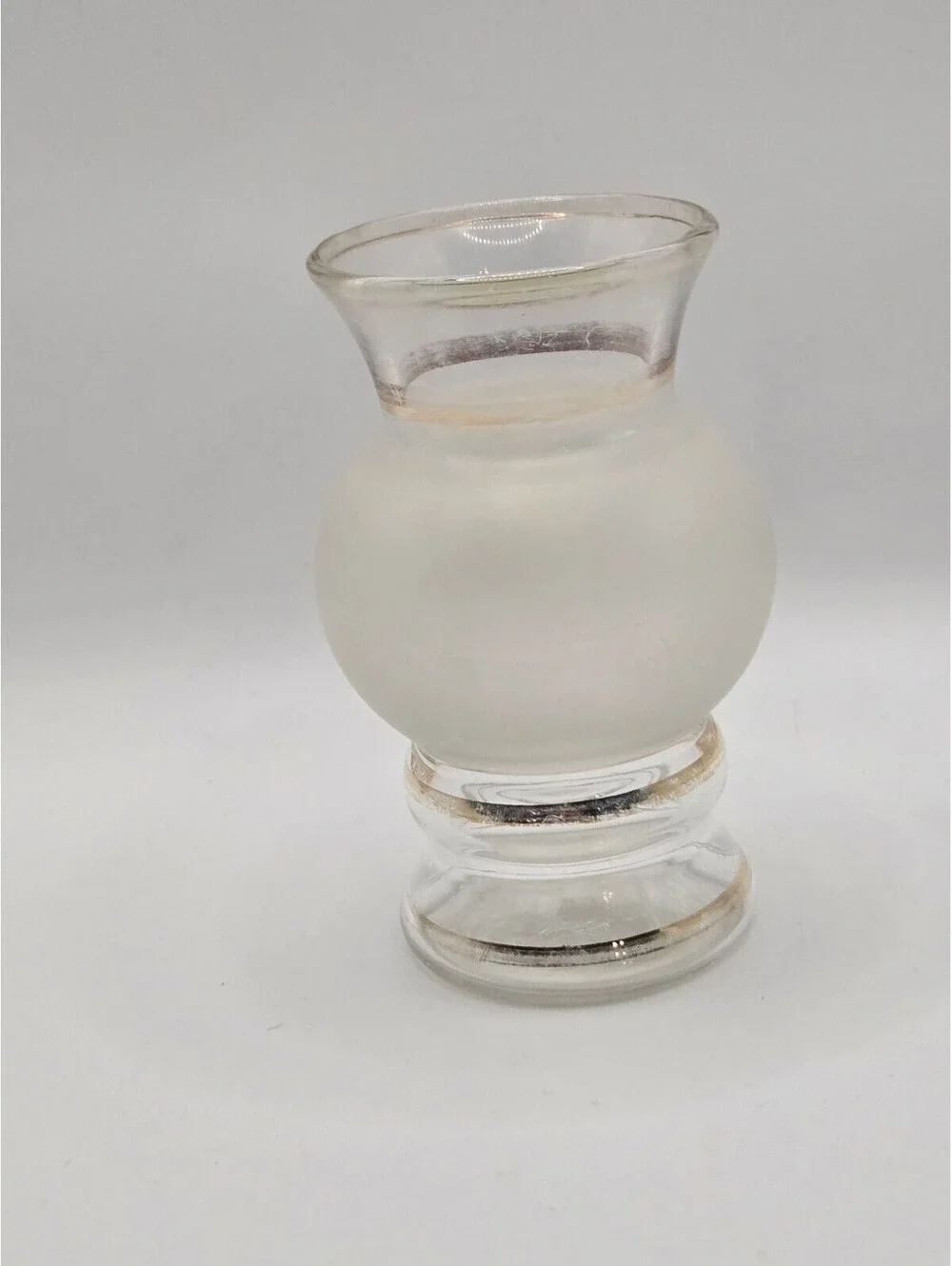 Vintage Bartlett Collins Frosted Glass Bud Vase